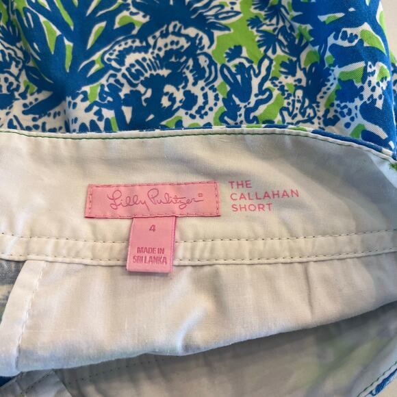 Lilly Pulitzer‎ Callahan Shorts in Limeade Biggest Fan Size 4 - Picture 4 of 7